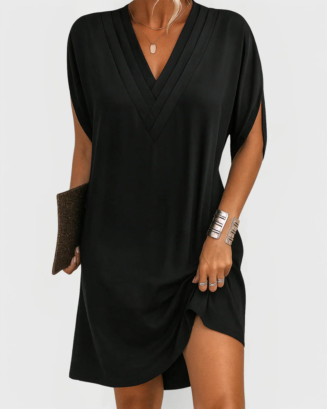 Luxe Lounge Dress 'Olive Flow'