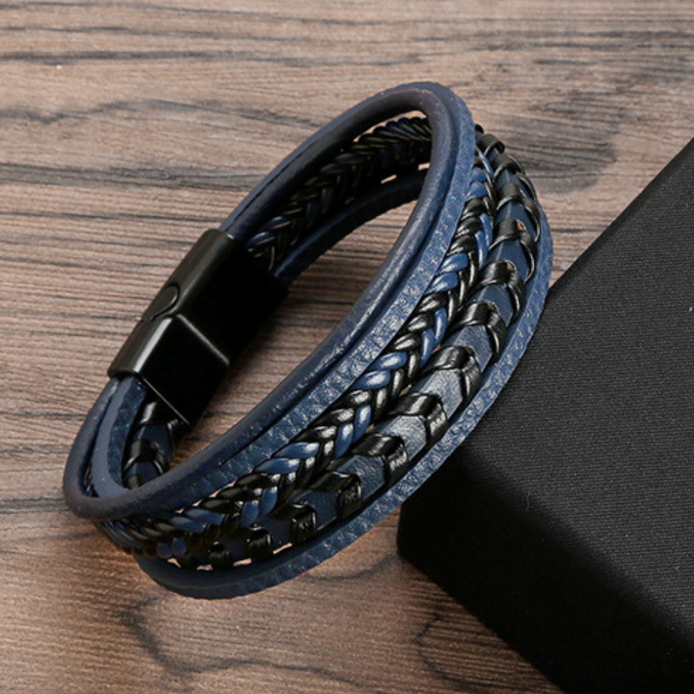 Ragnar Band – Braided Leather Viking Bracelet