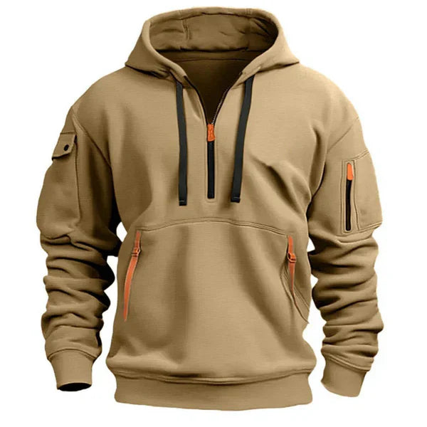 CRIMSON CARGO HOODIE