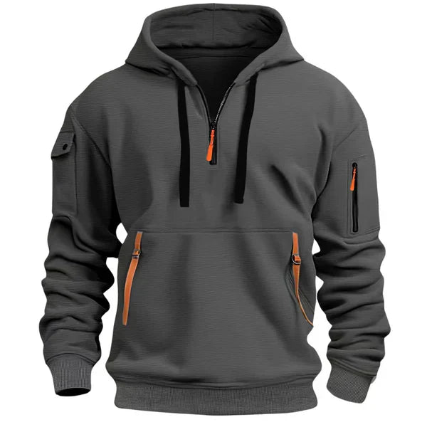 CRIMSON CARGO HOODIE