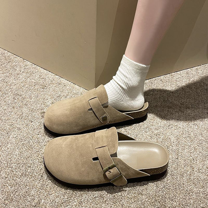 MYKA GENUINE SUEDE CLOGS