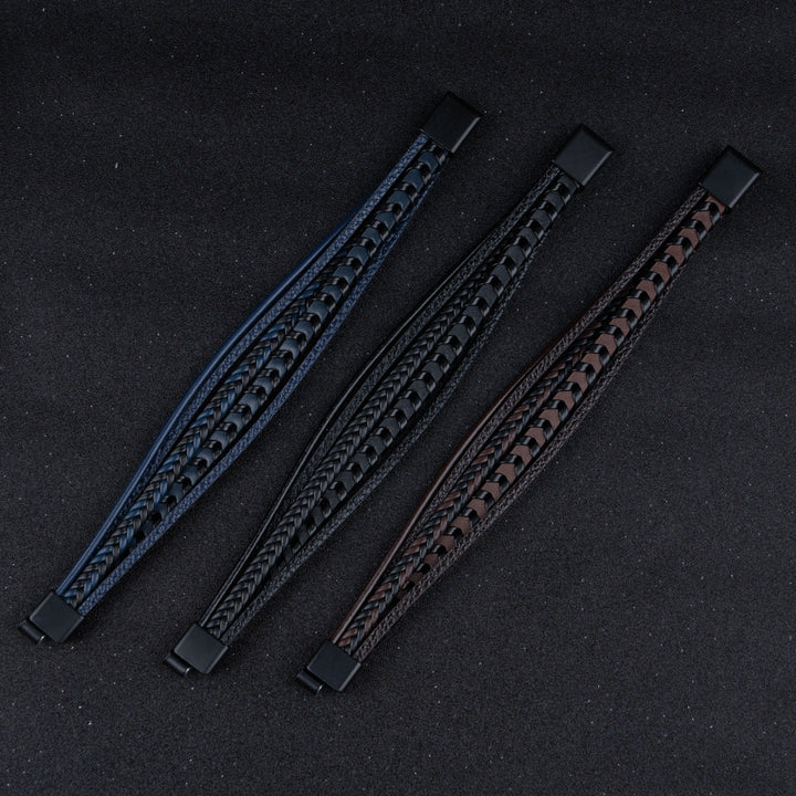 Ragnar Band – Braided Leather Viking Bracelet