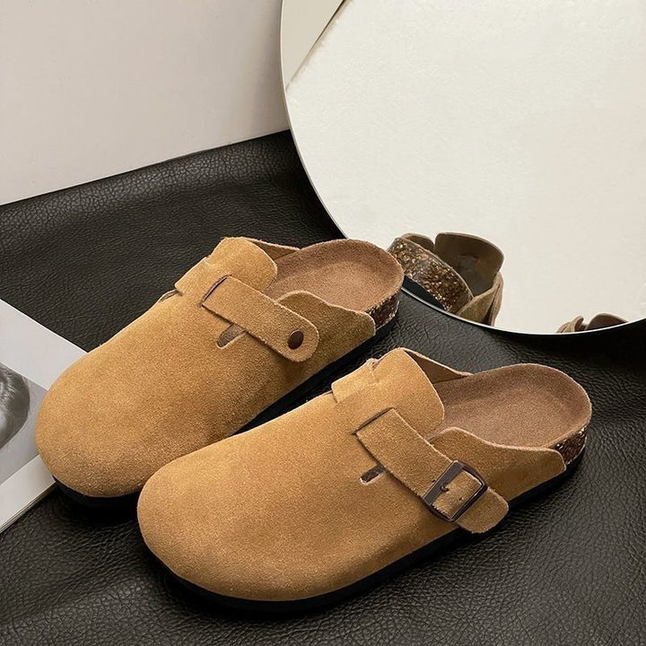 MYKA GENUINE SUEDE CLOGS