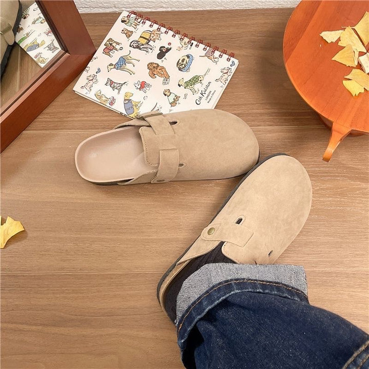 MYKA GENUINE SUEDE CLOGS