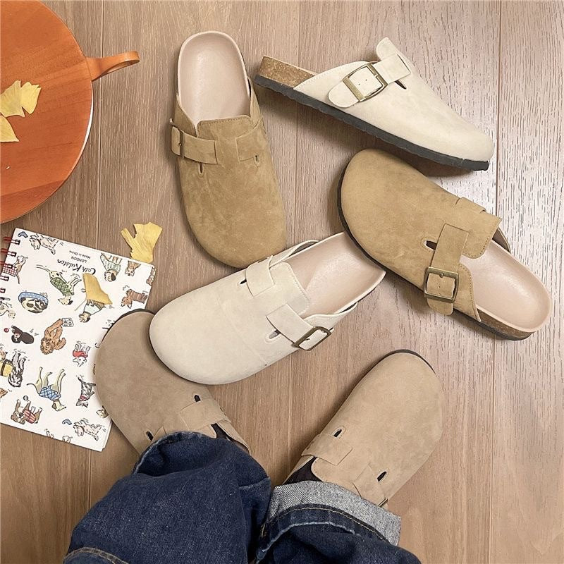 MYKA GENUINE SUEDE CLOGS