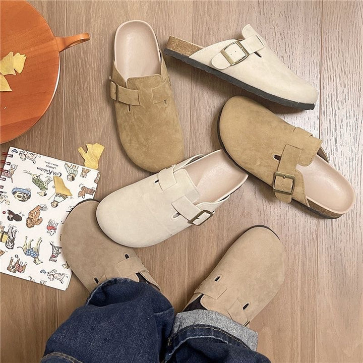 MYKA GENUINE SUEDE CLOGS
