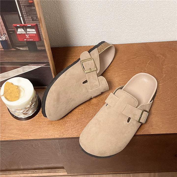 MYKA GENUINE SUEDE CLOGS