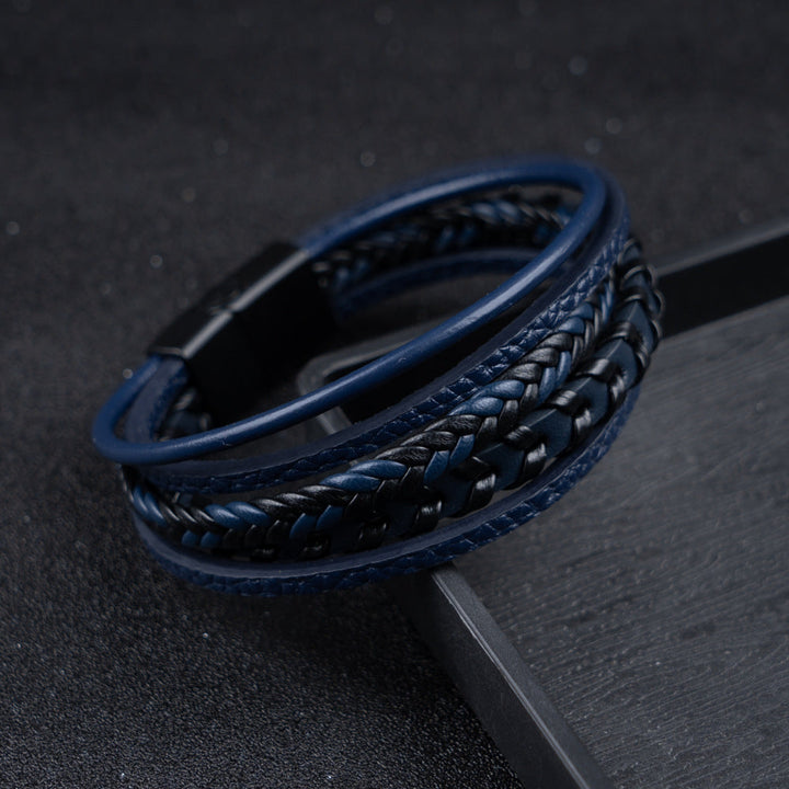 Ragnar Band – Braided Leather Viking Bracelet