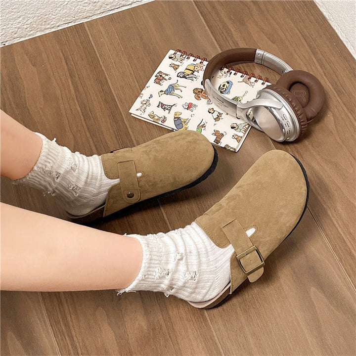 MYKA GENUINE SUEDE CLOGS