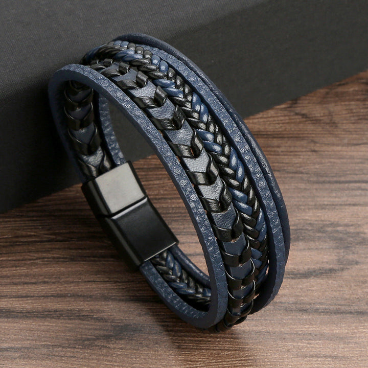 Ragnar Band – Braided Leather Viking Bracelet