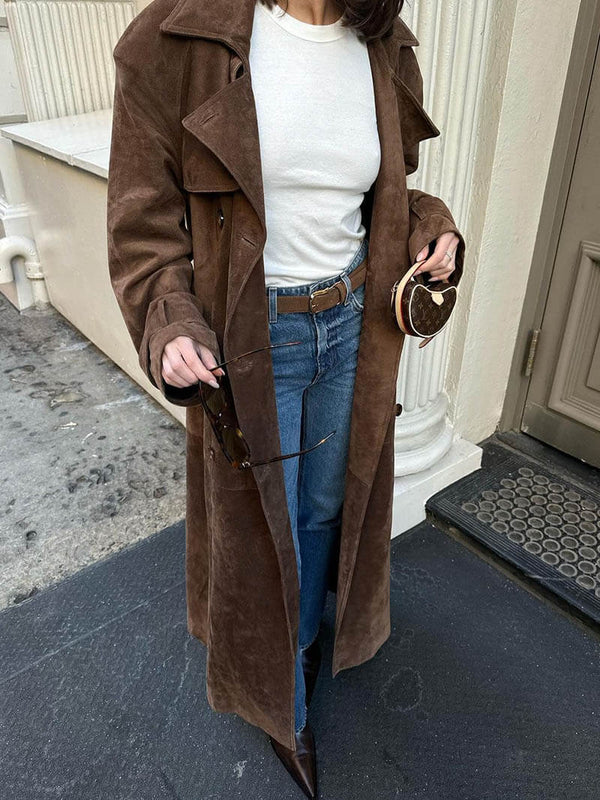 GINA SUEDE TRENCH COAT