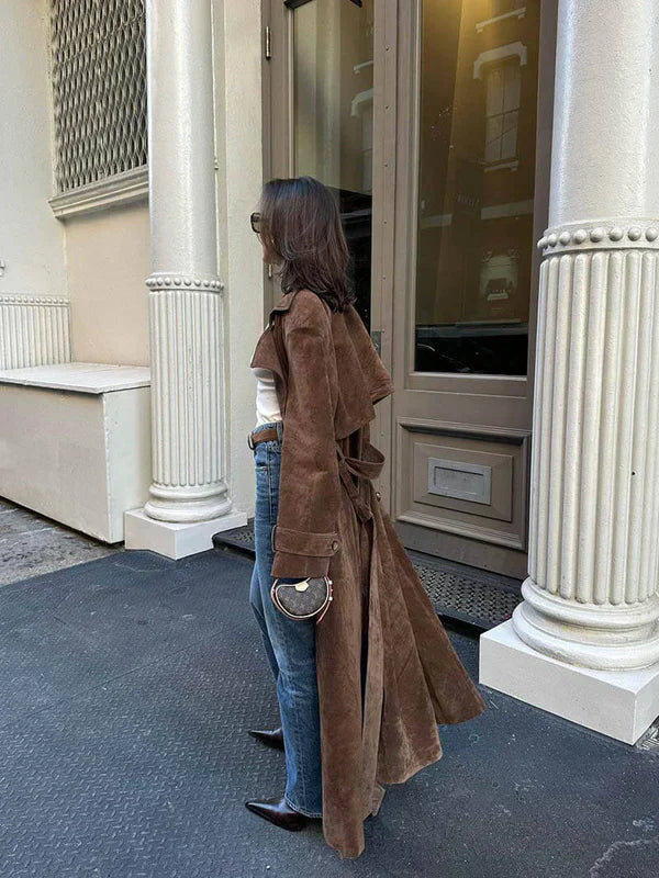 GINA SUEDE TRENCH COAT