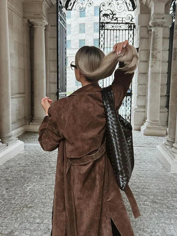 GINA SUEDE TRENCH COAT