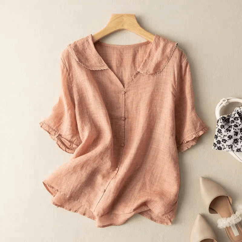 EASYFIT LINNEN BLOUSE