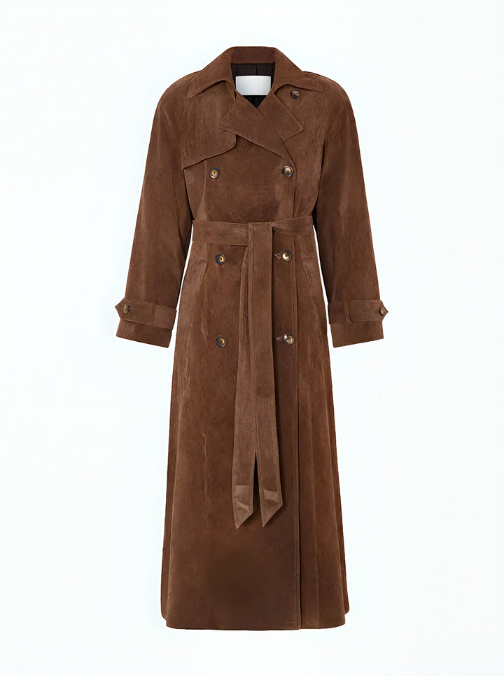 GINA SUEDE TRENCH COAT