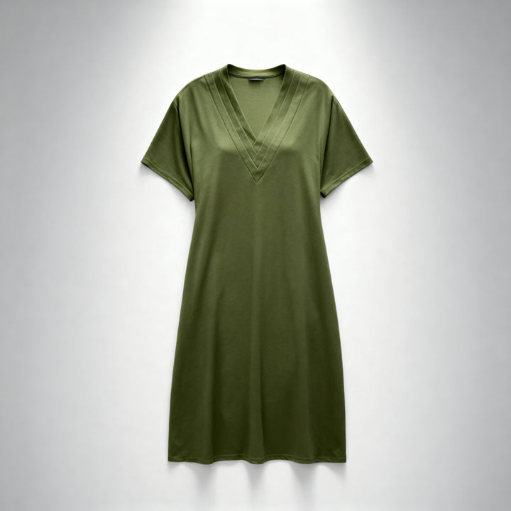 OLIVE FLOW LOUNGE DRESS