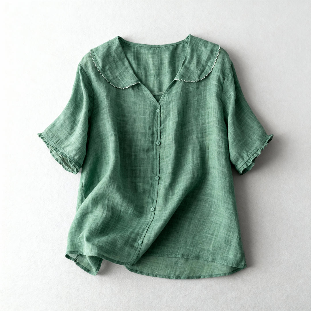 EASYFIT LINNEN BLOUSE